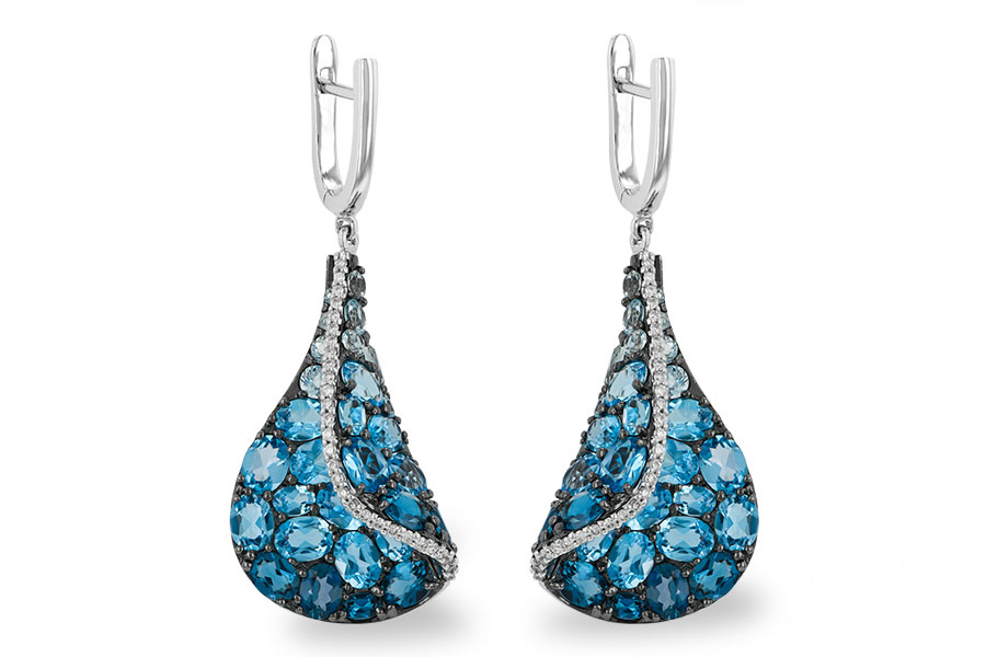 H233-05382: EARR 6.86 BLUE TOPAZ 7.05 TGW