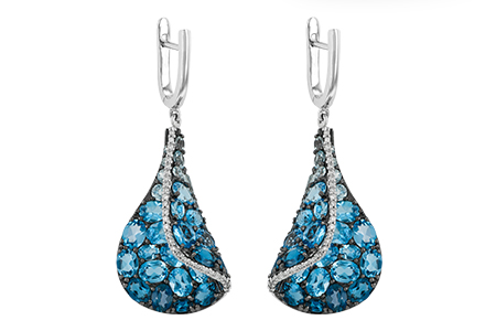 H233-05382: EARR 6.86 BLUE TOPAZ 7.05 TGW