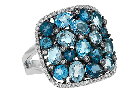 H233-05391: LDS RG 3.67 BLUE TOPAZ 3.94 TGW