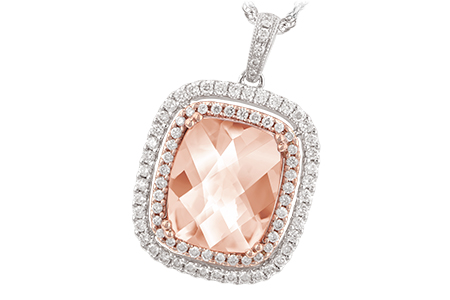 H233-95400: NECK 4.20 MORGANITE 4.66 TGW