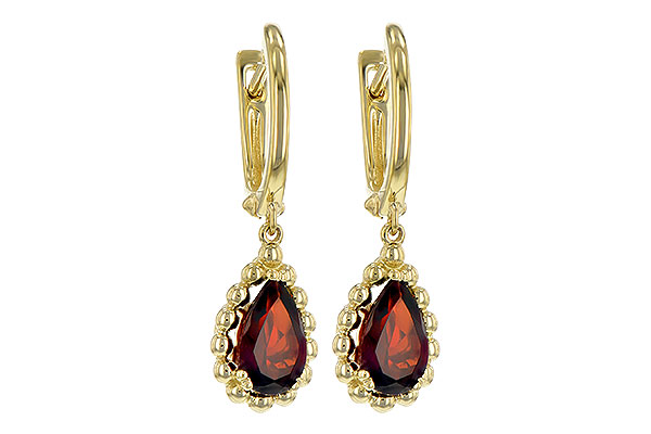 H234-86345: EARR 1.82 GARNET TW