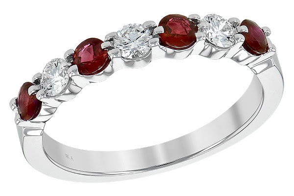 H234-89045: LDS WED RG .48 RUBY .78 TGW