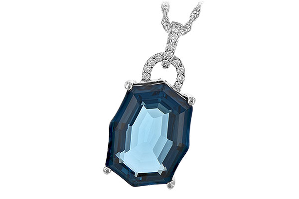 H234-90900: NECK 11.75 LONDON BLUE TOPAZ 11.85 TGW