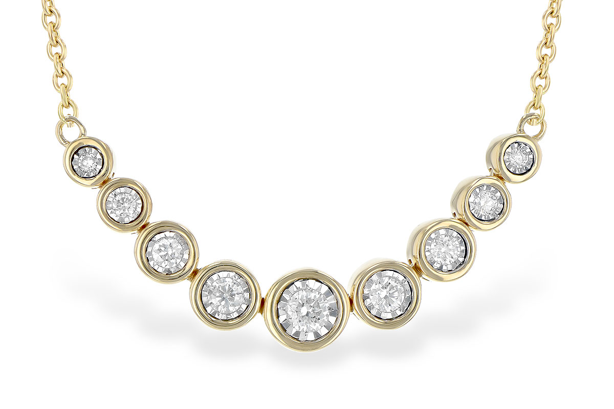 H235-78109: NECKLACE .25 TW (18")