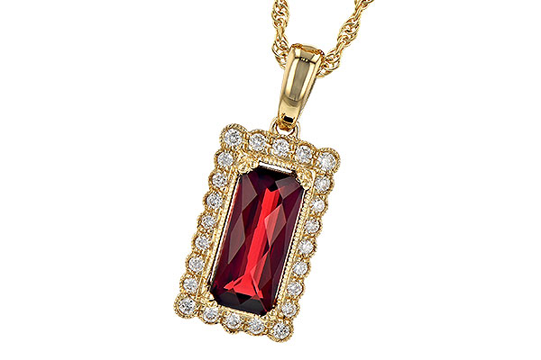 H318-47218: NECK 1.80 GARNET 1.95 TGW