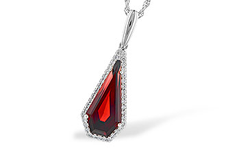 H318-48091: NECK 4.00 GARNET 4.17 TGW