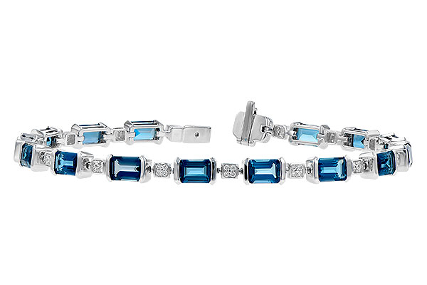 H318-48127: BRACELET 7.90 LONDON BLUE TOPAZ 8.13 TGW