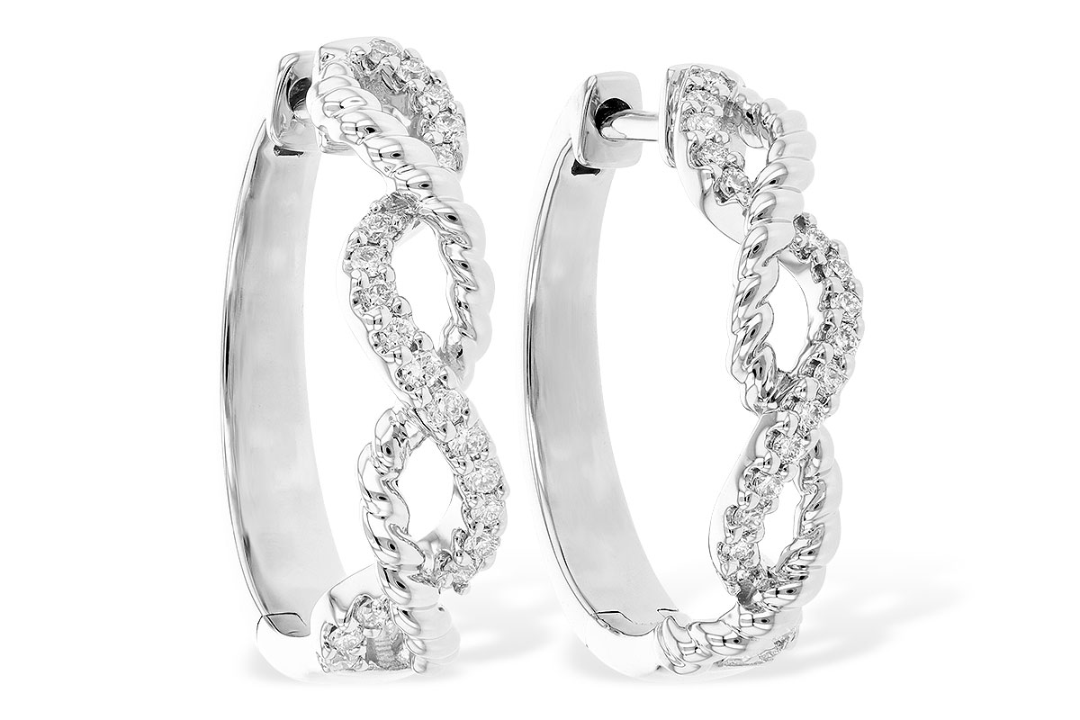 H318-53609: EARRINGS .18 TW