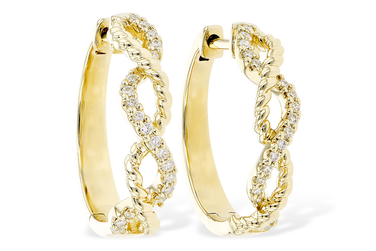 H318-53609: EARRINGS .18 TW