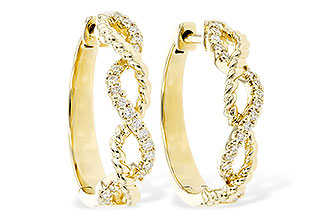 H318-53609: EARRINGS .18 TW