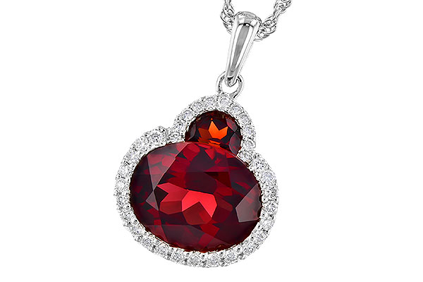 H318-53618: NECK 3.02 TW GARNET 3.16 TGW