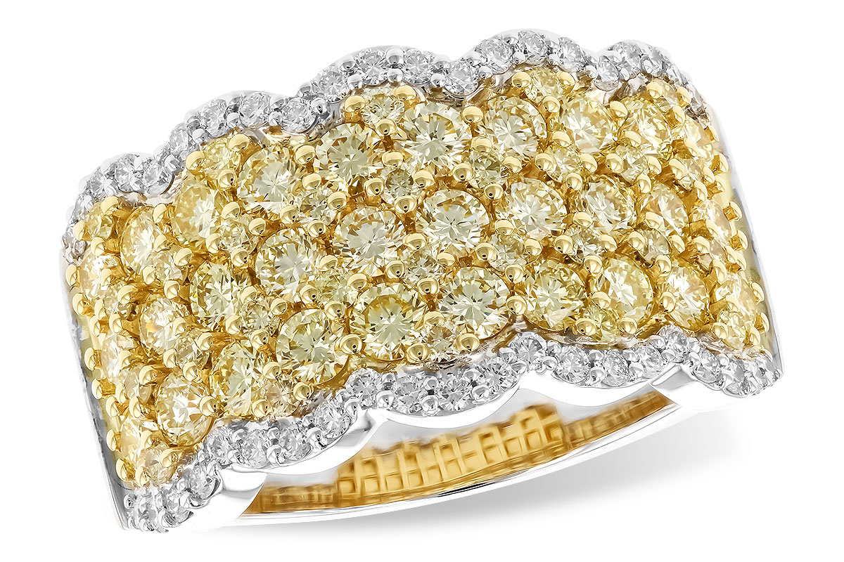 H319-39009: LDS DIA WED RG 1.90 YELLOW DIAS 2.20 TW