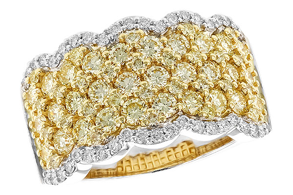 H319-39009: LDS DIA WED RG 1.90 YELLOW DIAS 2.20 TW