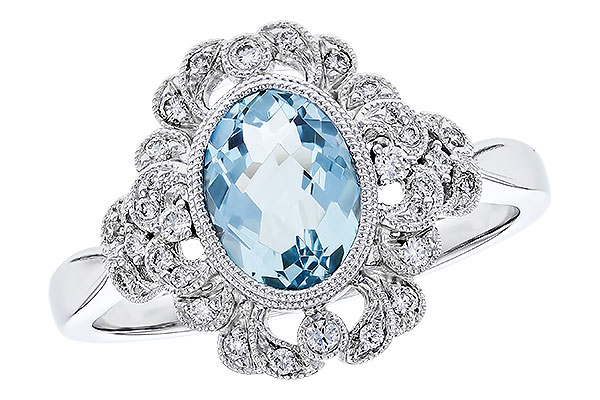 H319-39054: LDS RG .98 AQUA 1.14 TGW (8x6MM AQ)