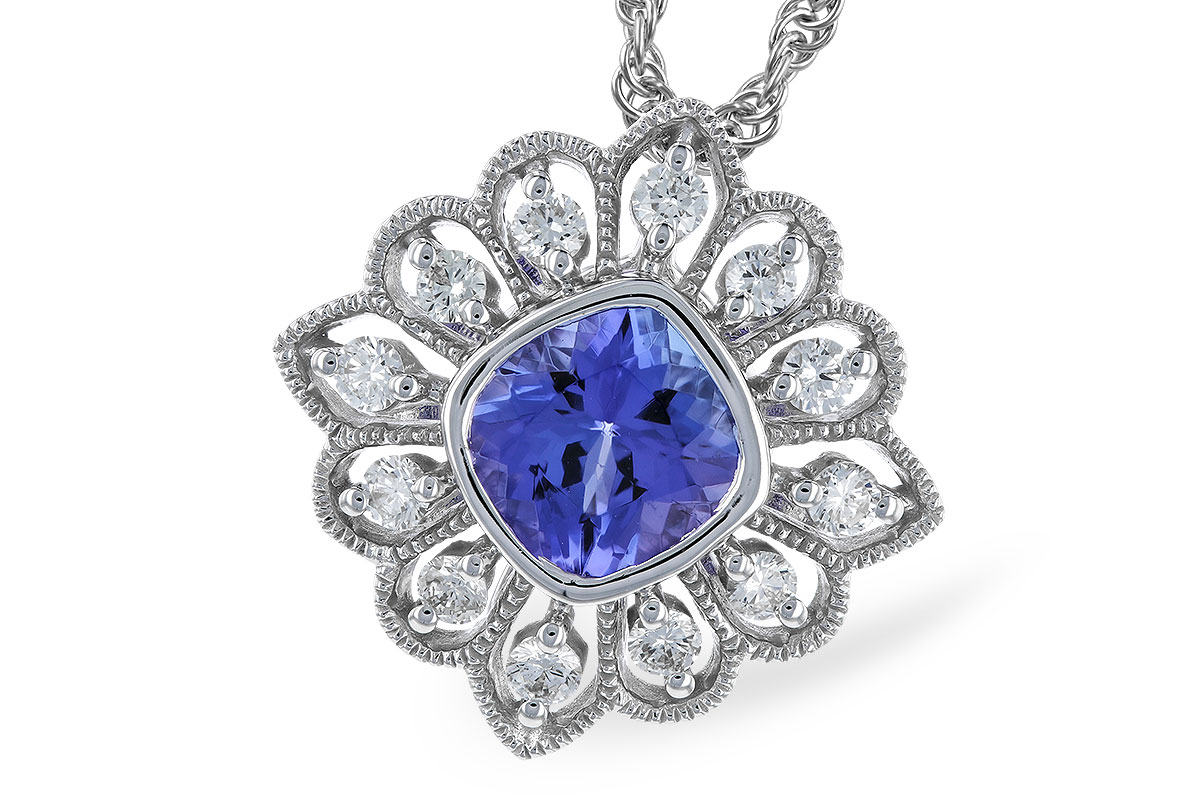 H319-39991: NECK .98 TANZANITE 1.24 TGW (6MM TANZ)