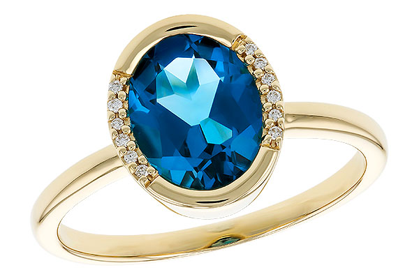 H319-40882: LDS RG 1.90 TW LONDON BLUE TOPAZ 1.93 TGW(9x7 LBT)