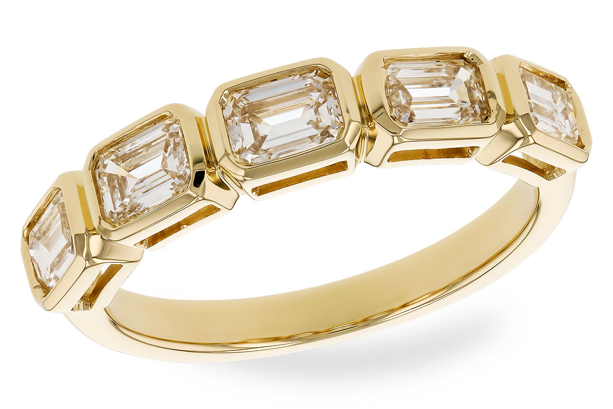 H319-41809: LDS DIA WED RG 1.20 TW EMERALD CUTS
