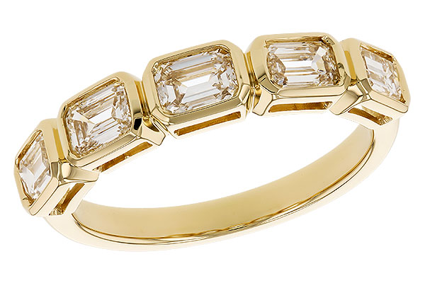 H319-41809: LDS DIA WED RG 1.20 TW EMERALD CUTS