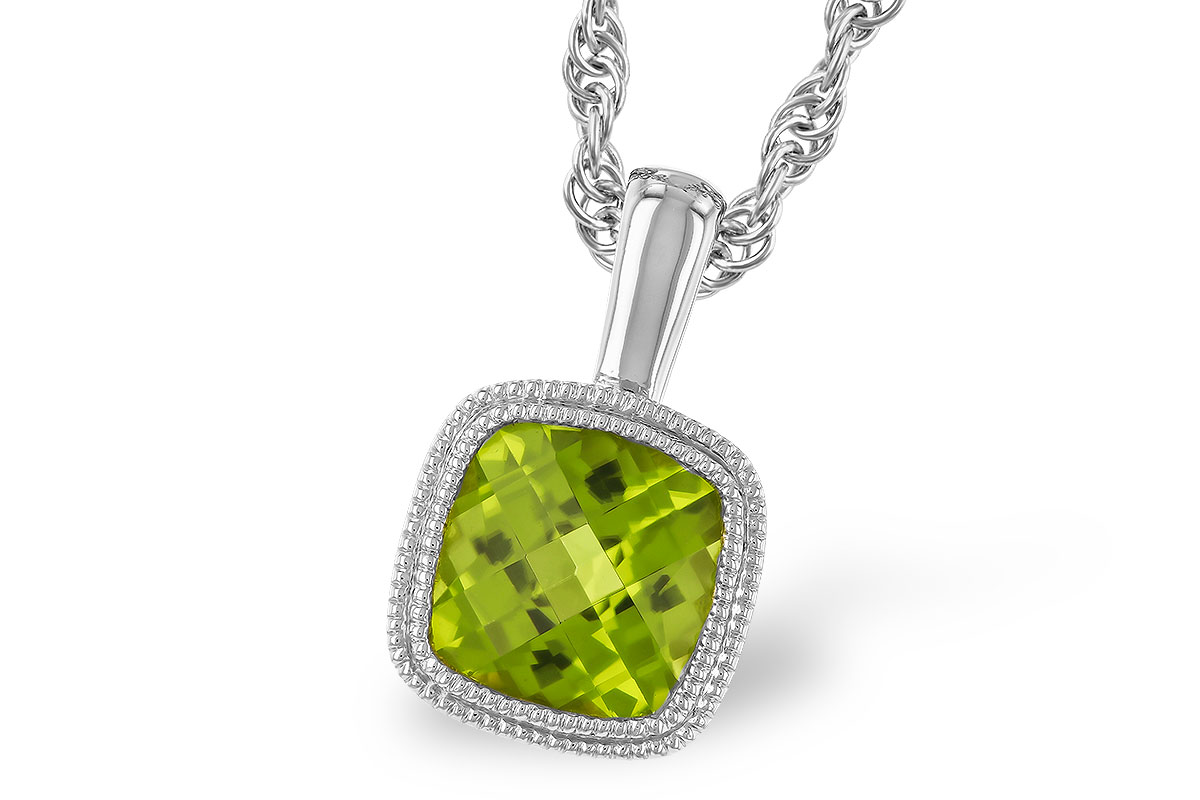 H319-42718: NECKLACE .95 CT PERIDOT