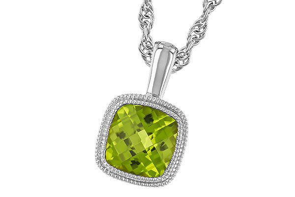 H319-42718: NECKLACE .95 CT PERIDOT