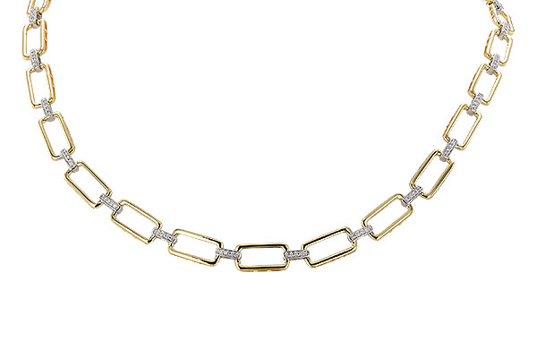 H319-43618: NECKLACE .50 TW (17")