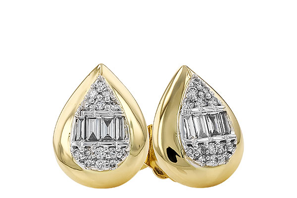 H319-45382: EARRINGS .09 BAG .18 TW
