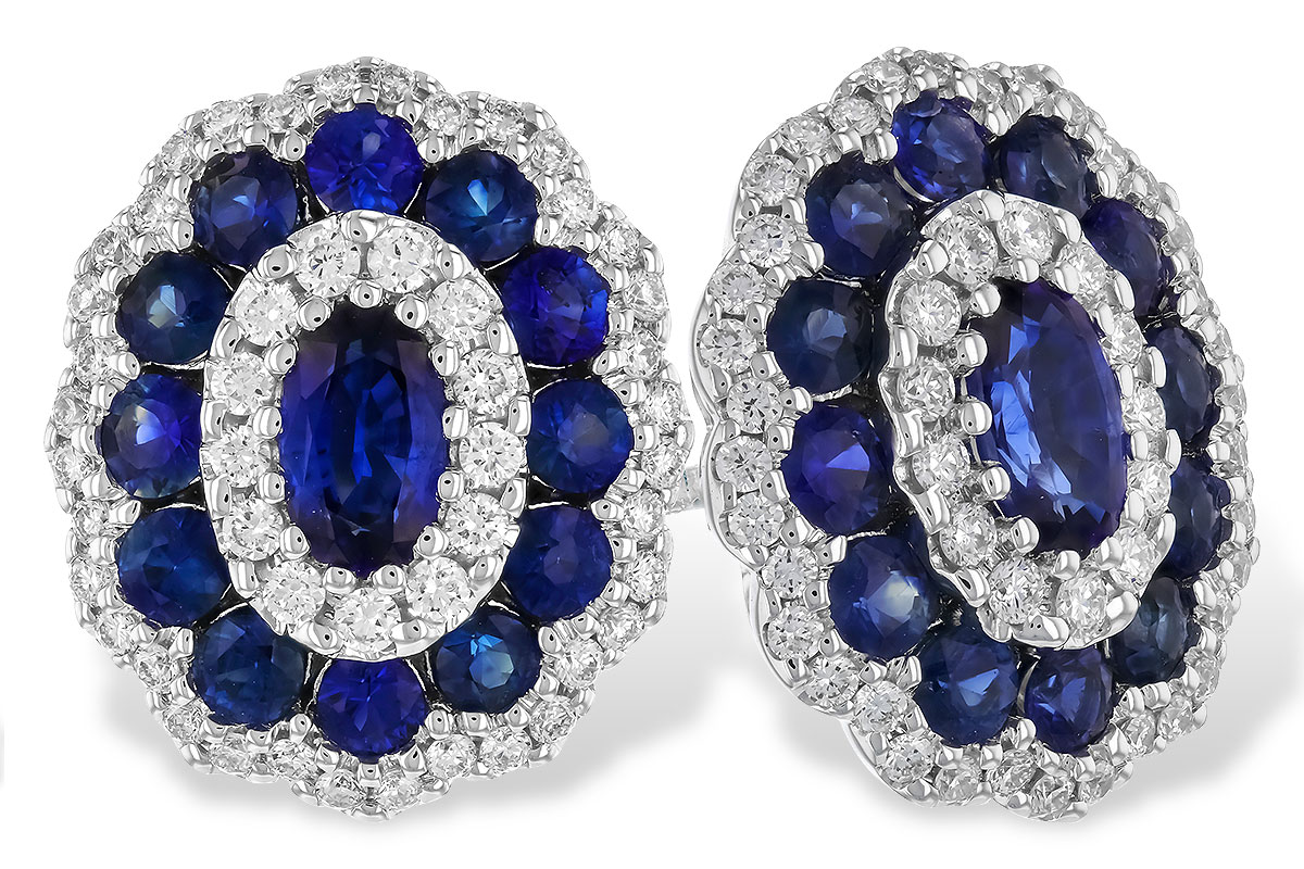 H319-45436: EARR 1.77 TW SAPPHIRE 2.24 TGW (5x3MM SAPP)