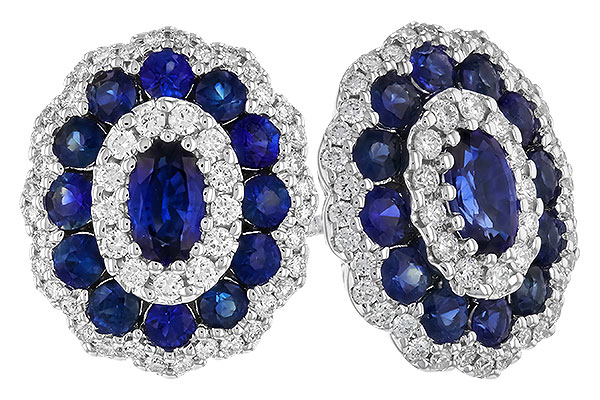 H319-45436: EARR 1.77 TW SAPPHIRE 2.24 TGW (5x3MM SAPP)