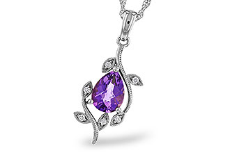 H320-30863: NECKLACE .88 AMETHYST .93 TGW (8x6MM AMY)