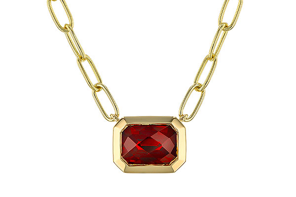 H320-33609: NECKLACE 1.45 GARNET (18")
