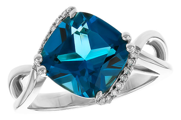 H320-34500: LDS RG 4.42 LONDON BLUE TOPAZ 4.50 TGW (10MM LBT)