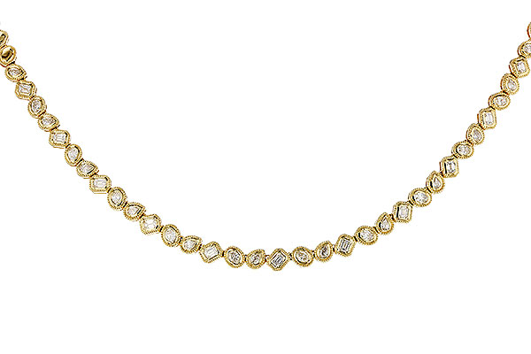 H320-35436: NECKLACE 2.25 TW FANCY CUT DIAS (17.25")