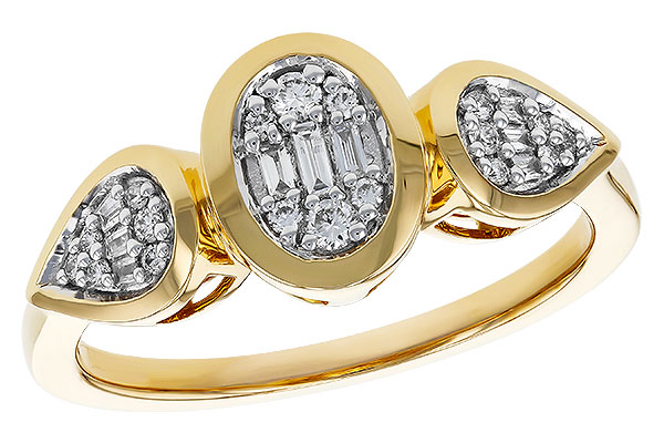 H320-36336: LDS DIA RG .07 TW BAGUETTE .17 TW