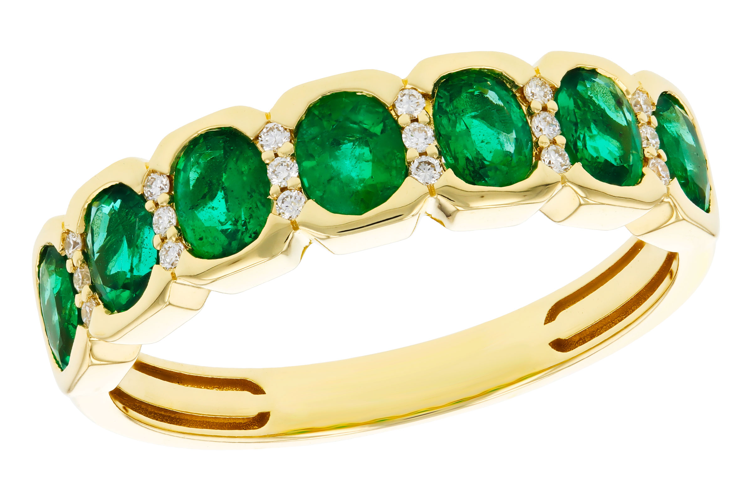 H321-20891: LDS WED RG 1.15 TW EMERALD 1.22 TGW