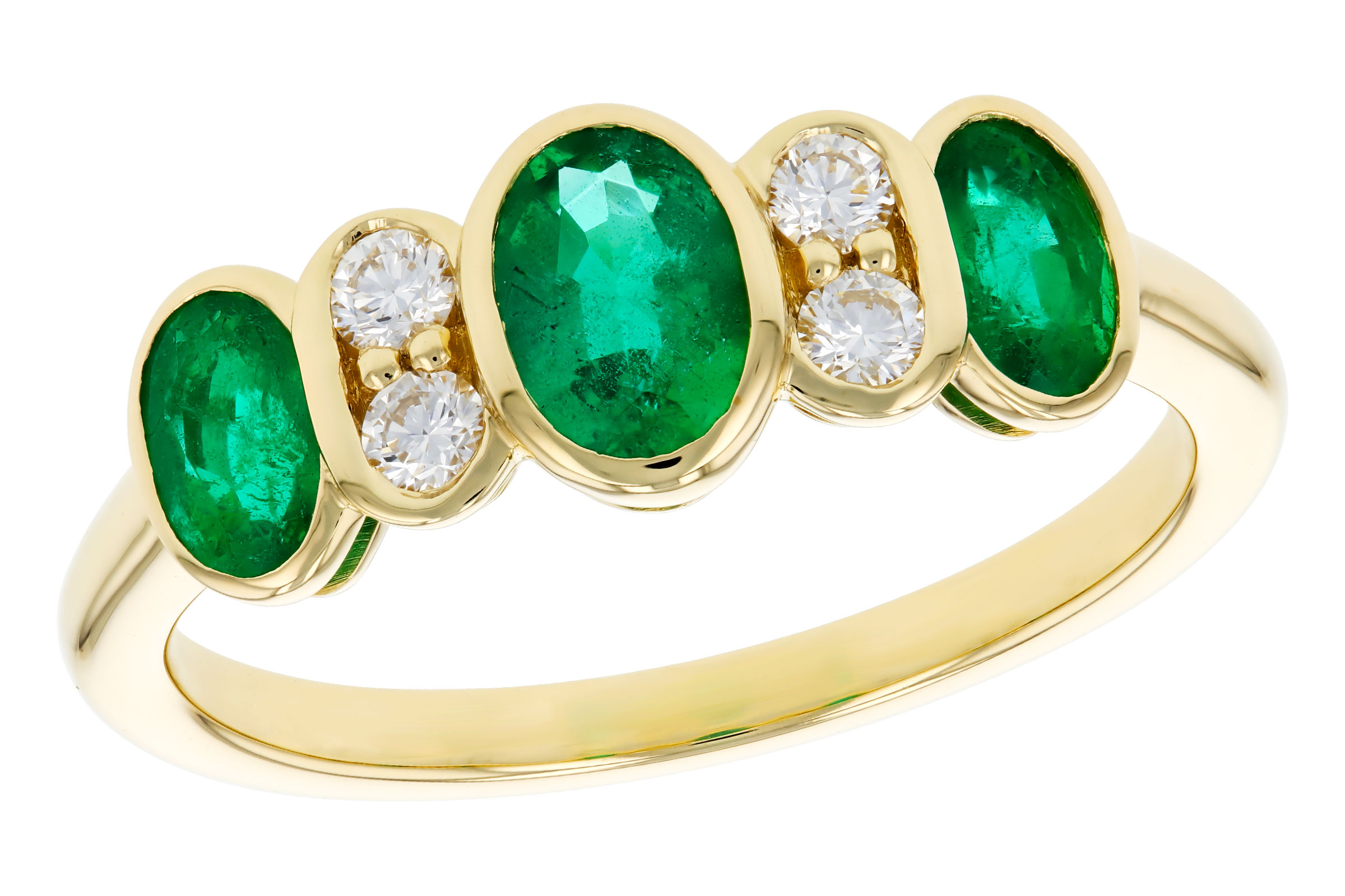 H321-21754: LDS RG .90 TW EMERALD 1.05 TGW