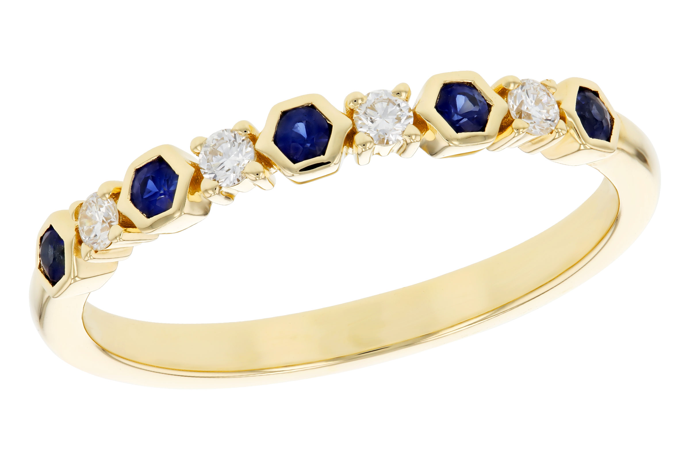 H321-21763: LDS WED RG .14 TW SAPPHIRE .24 TGW