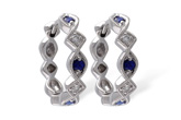 K046-64454: EARRINGS .20 SAPP .25 TGW