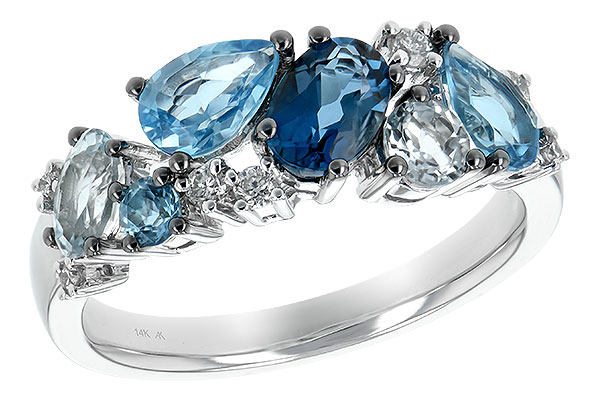 K234-82718: LDS RG 2.05 BLUE TOPAZ 2.16 TGW