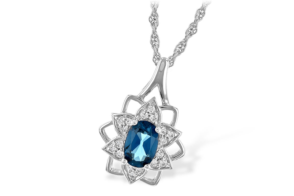 K234-89009: NECK .47 BLUE TOPAZ .56 TGW