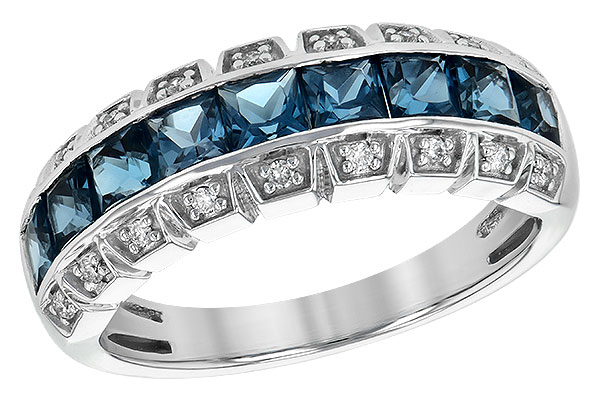 K235-73591: LDS WED RG 1.51 LONDON BLUE TOPAZ 1.60 TGW