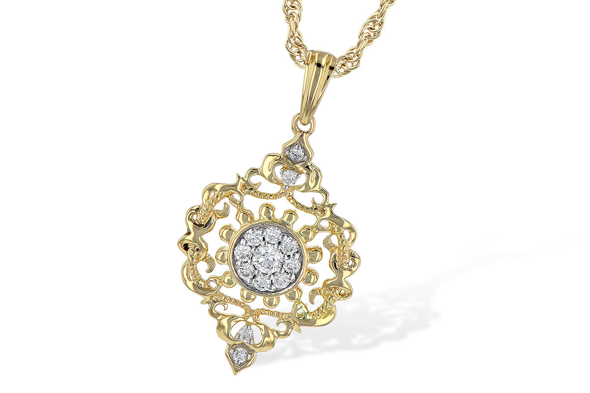 K235-76354: NECKLACE .18 TW