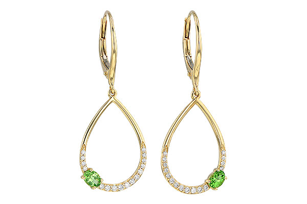 K235-80872: EARR .33 GREEN GARNET .49 TGW
