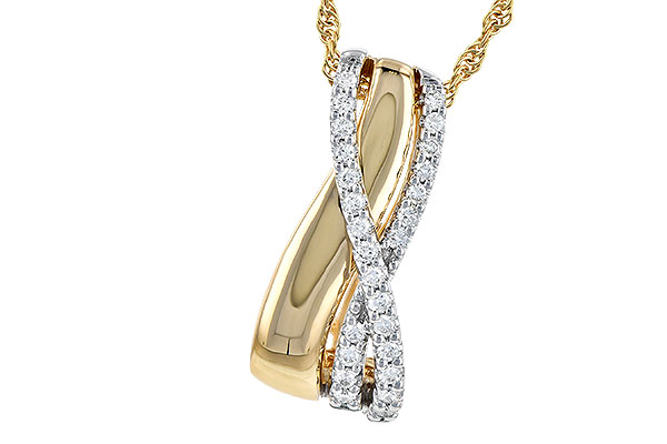 K318-48145: NECKLACE .26 TW