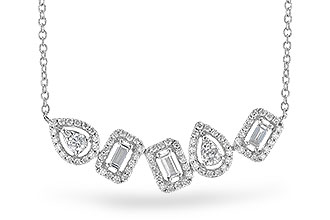 K318-49927: NECK .15 TW BAGUETTES .55 TW (18 INCHES)