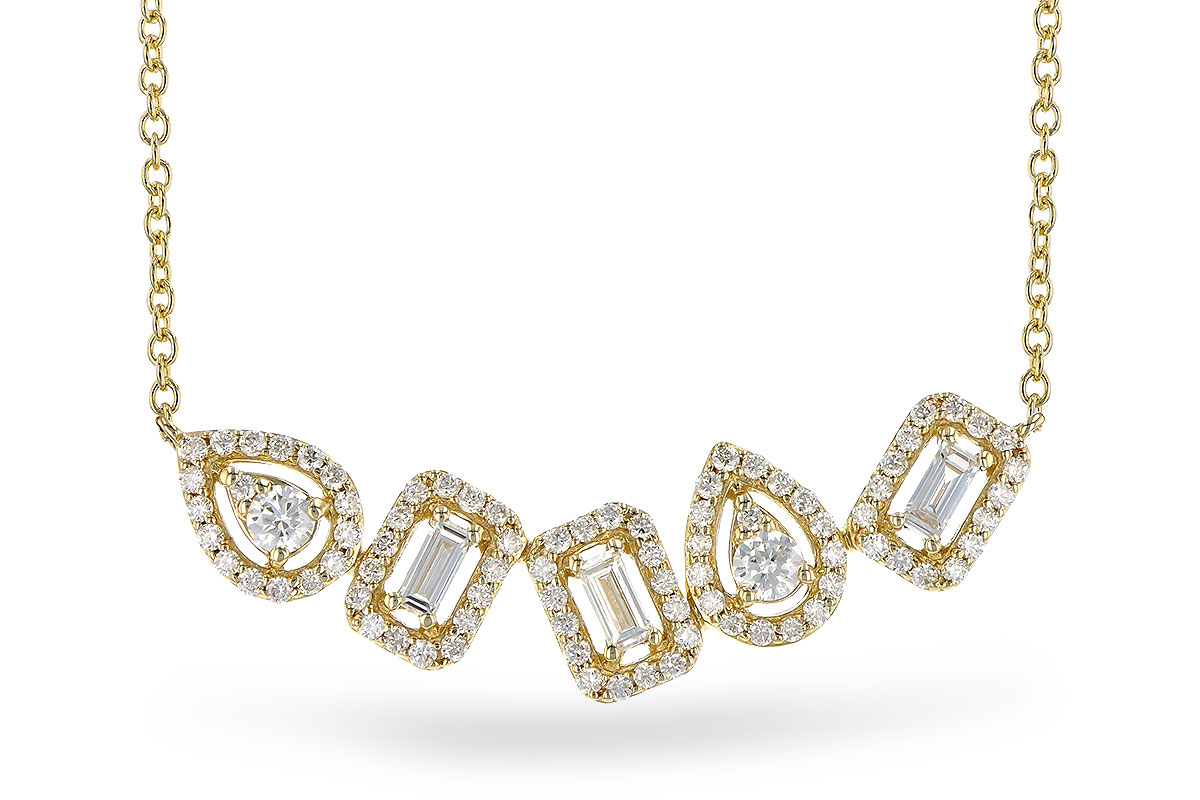 K318-49927: NECK .15 TW BAGUETTES .55 TW (18")