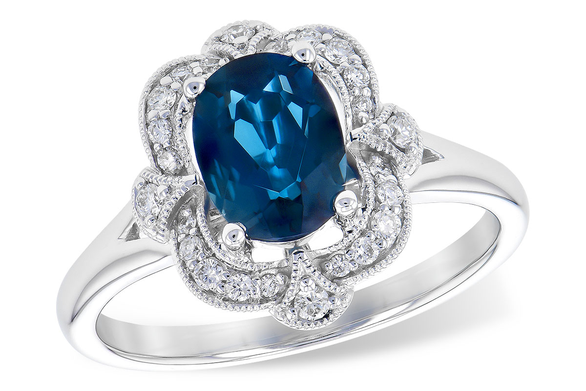 K318-52663: LDS RG 1.35 LONDON BLUE TOPAZ 1.50 TGW