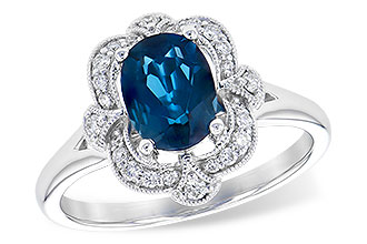 K318-52663: LDS RG 1.35 LONDON BLUE TOPAZ 1.50 TGW