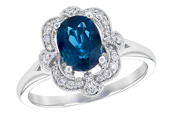 K318-52663: LDS RG 1.35 LONDON BLUE TOPAZ 1.50 TGW
