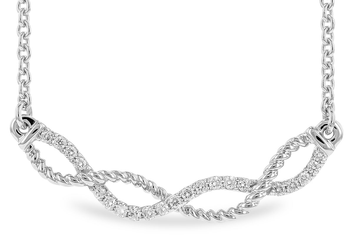 K319-38136: NECKLACE .12 TW (18")