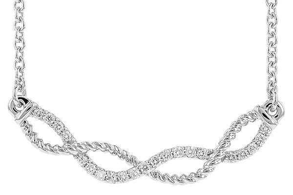 K319-38136: NECKLACE .12 TW (18")